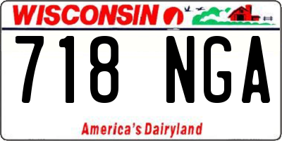 WI license plate 718NGA