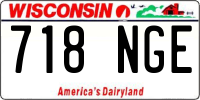 WI license plate 718NGE