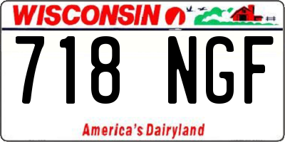 WI license plate 718NGF