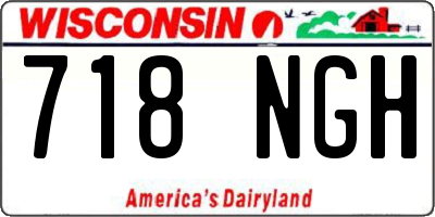WI license plate 718NGH