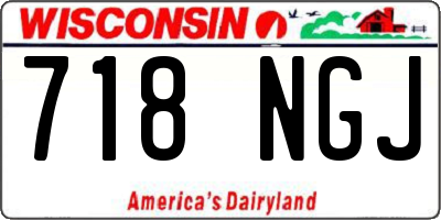 WI license plate 718NGJ