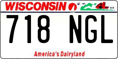 WI license plate 718NGL