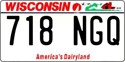 WI license plate 718NGQ
