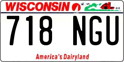 WI license plate 718NGU