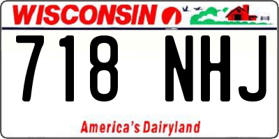 WI license plate 718NHJ