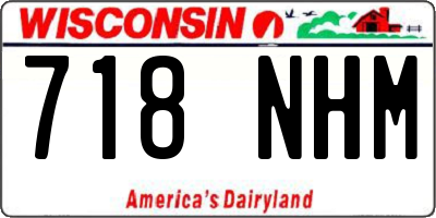 WI license plate 718NHM