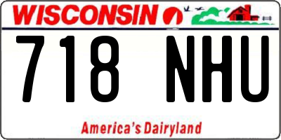 WI license plate 718NHU