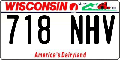 WI license plate 718NHV