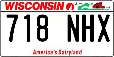 WI license plate 718NHX