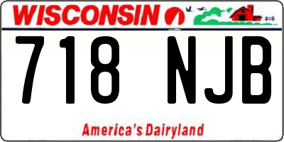 WI license plate 718NJB