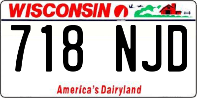 WI license plate 718NJD