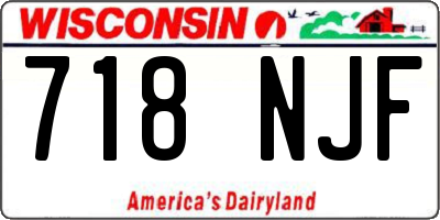 WI license plate 718NJF