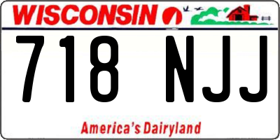 WI license plate 718NJJ