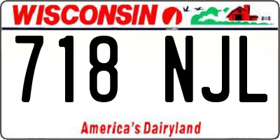 WI license plate 718NJL