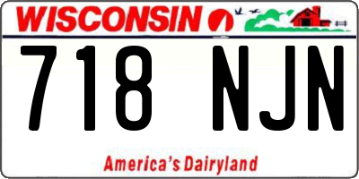 WI license plate 718NJN