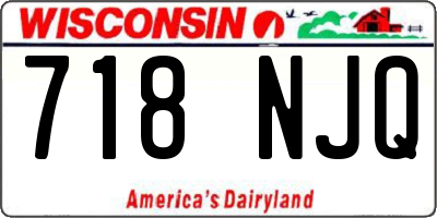 WI license plate 718NJQ