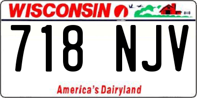 WI license plate 718NJV