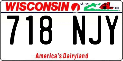 WI license plate 718NJY