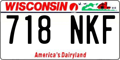 WI license plate 718NKF