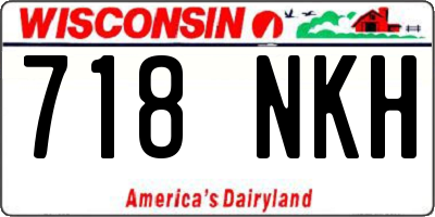 WI license plate 718NKH