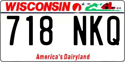 WI license plate 718NKQ