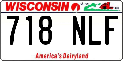 WI license plate 718NLF