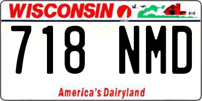 WI license plate 718NMD