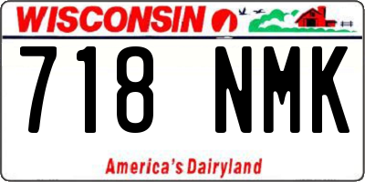 WI license plate 718NMK