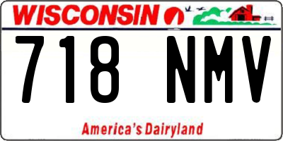 WI license plate 718NMV