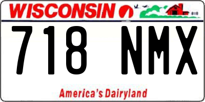 WI license plate 718NMX