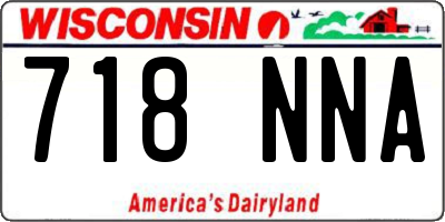 WI license plate 718NNA