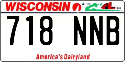 WI license plate 718NNB