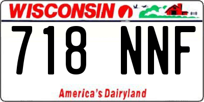 WI license plate 718NNF