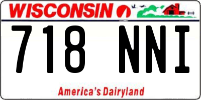 WI license plate 718NNI