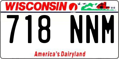 WI license plate 718NNM
