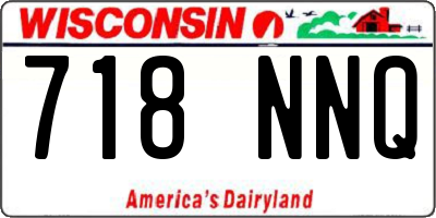 WI license plate 718NNQ