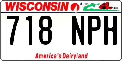 WI license plate 718NPH