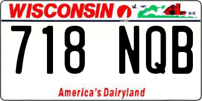 WI license plate 718NQB