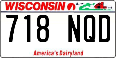 WI license plate 718NQD