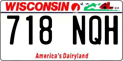 WI license plate 718NQH