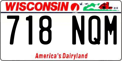 WI license plate 718NQM