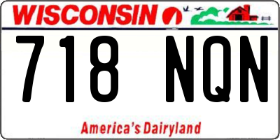 WI license plate 718NQN