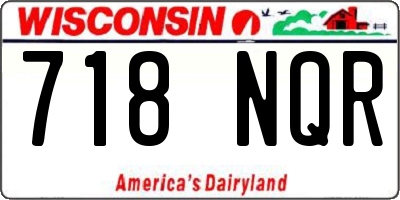 WI license plate 718NQR