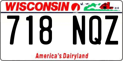 WI license plate 718NQZ