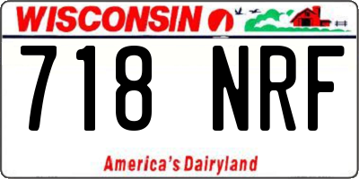 WI license plate 718NRF