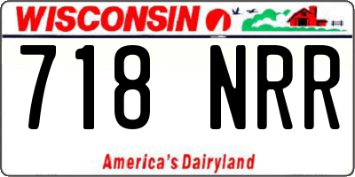 WI license plate 718NRR