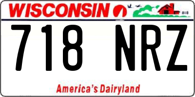 WI license plate 718NRZ