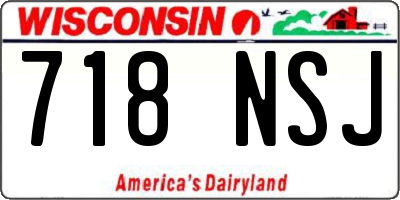 WI license plate 718NSJ