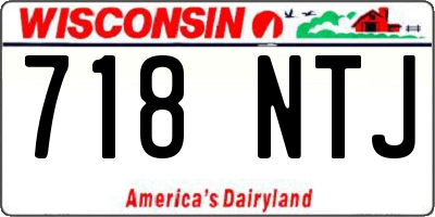 WI license plate 718NTJ