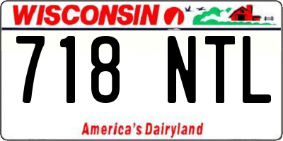 WI license plate 718NTL